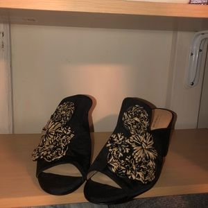 Antonio Melani black wedge heel